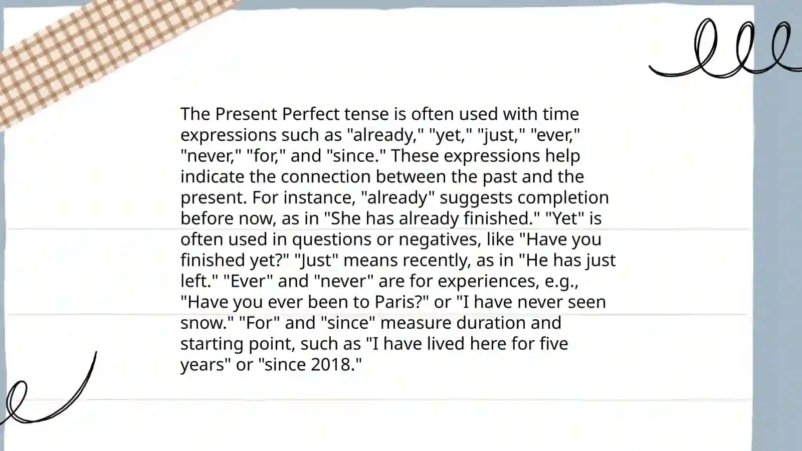 Present Perfect 4