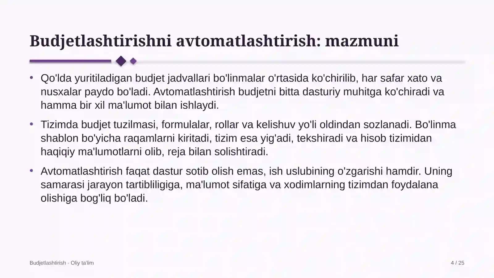 qadoqlash materiallari ishlab chiqarishda budjetlashtirishni avtomatlashtirish 8730 4