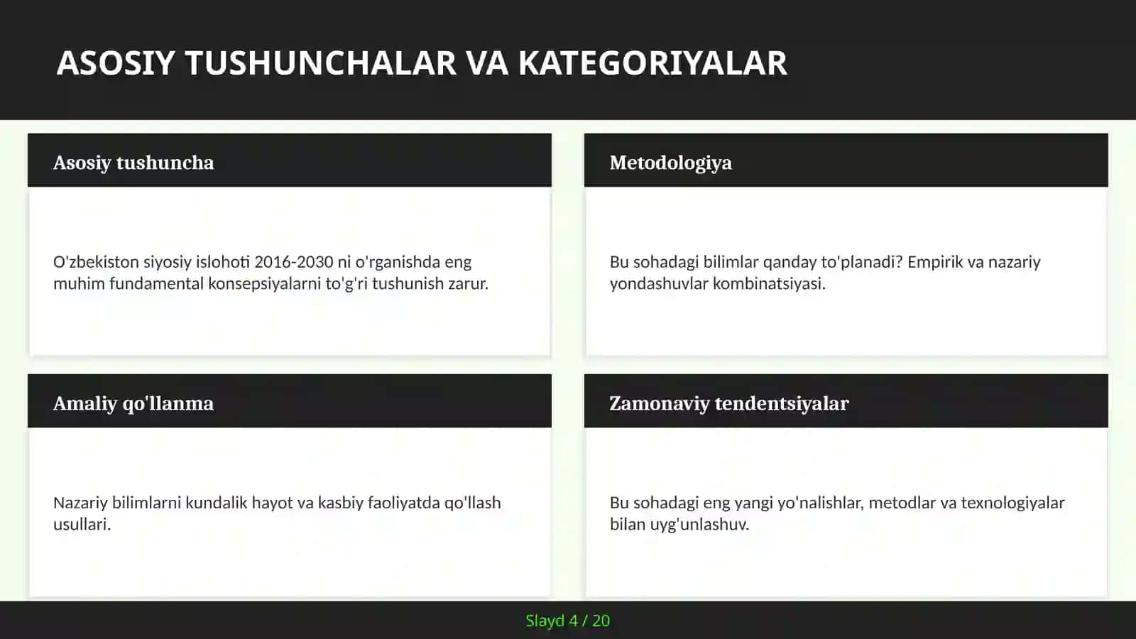 O'zbekiston SIYOSIY ISLOHOTI 2016-2030 4