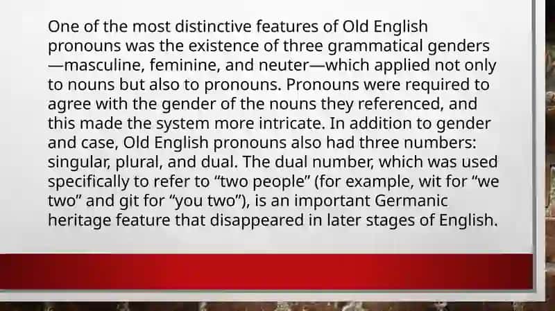 The Historical Development of Pronoun Declensions 4