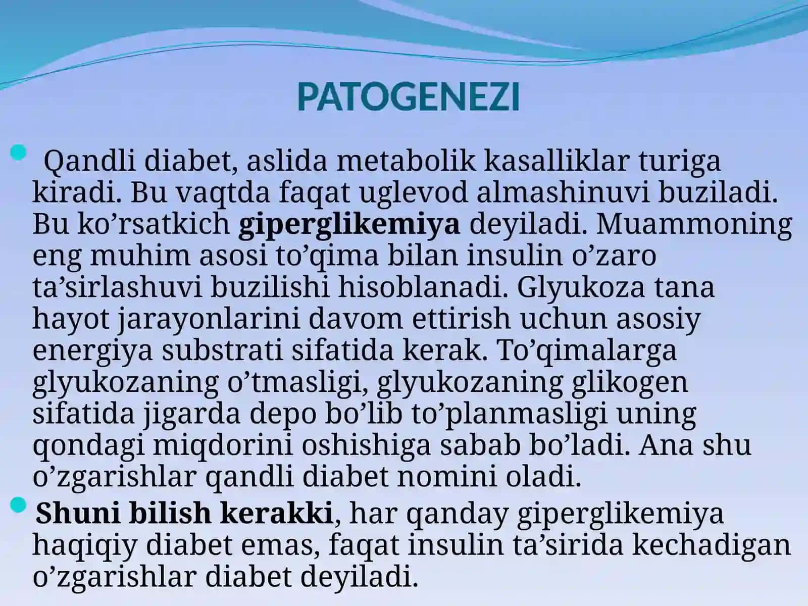 Qandli diabet 4