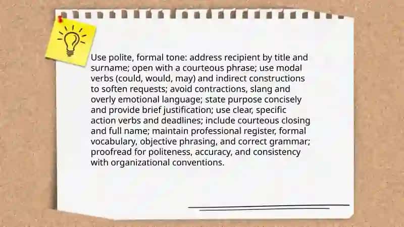 Request Letter Structure 4