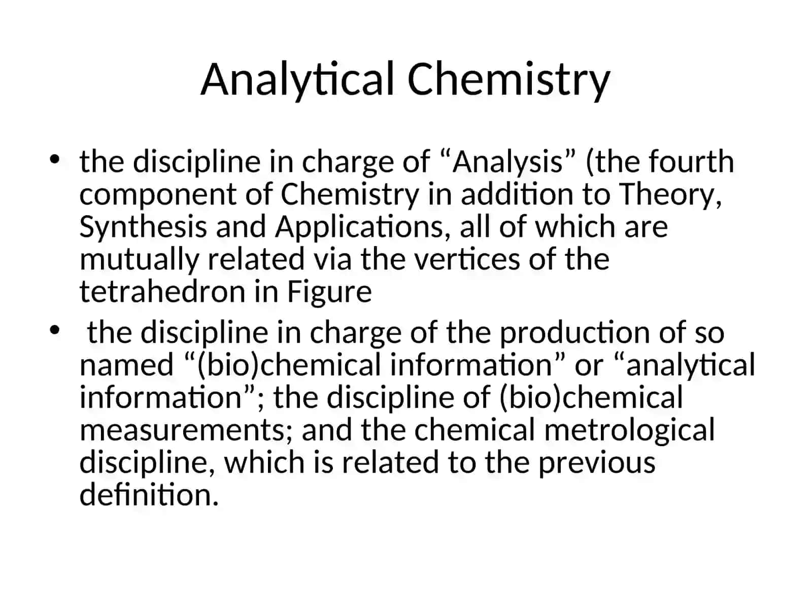 Analytical Chemistry 4