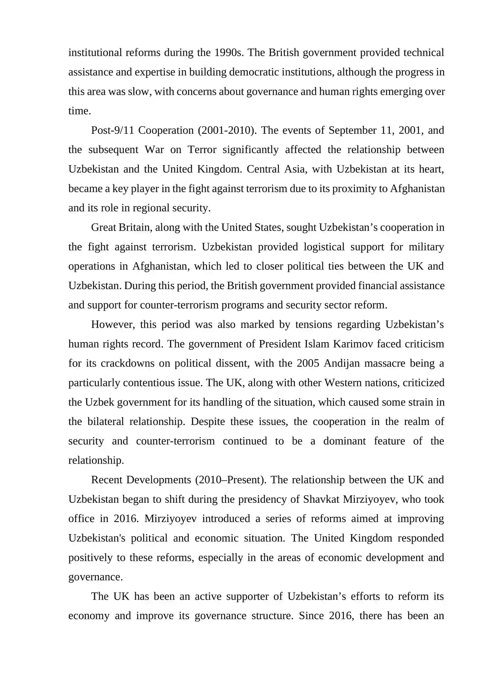 Relations between Great Britain and Uzbekistan 4