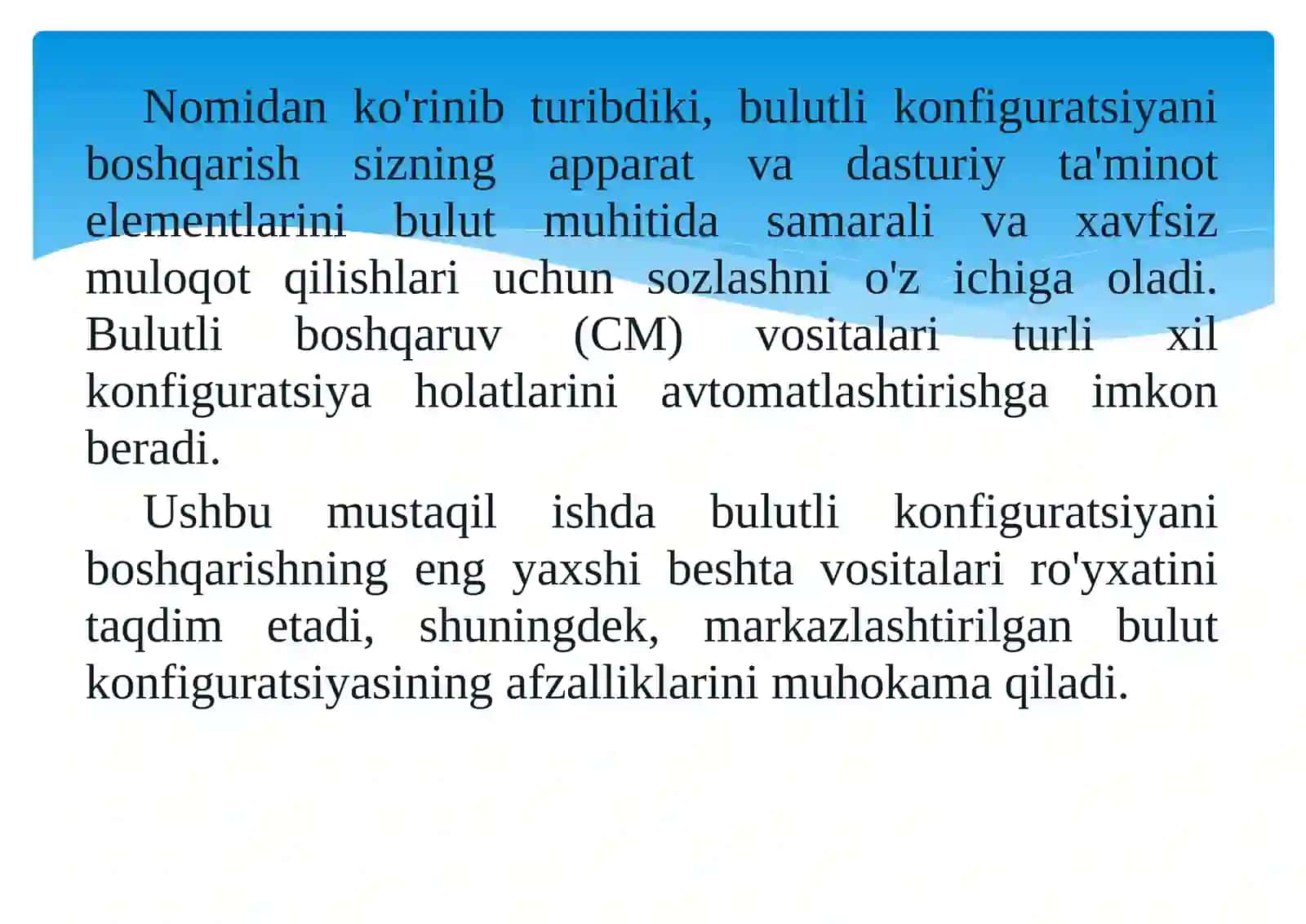 Bulutkonfiguratsiyasi 4
