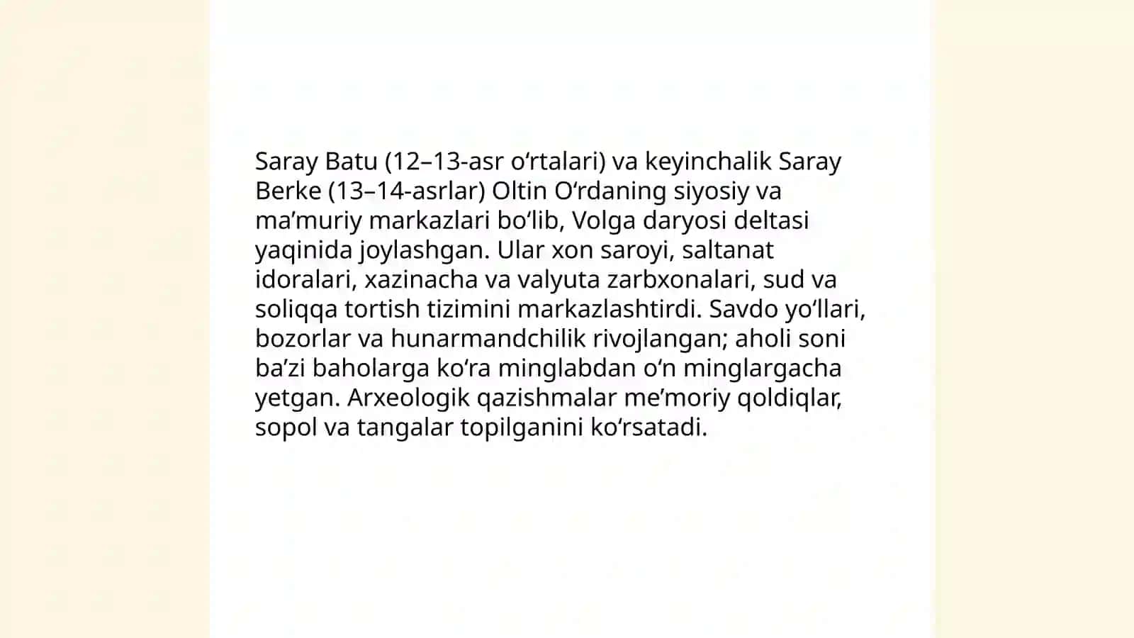 Oltin Ôrda xonligi 4