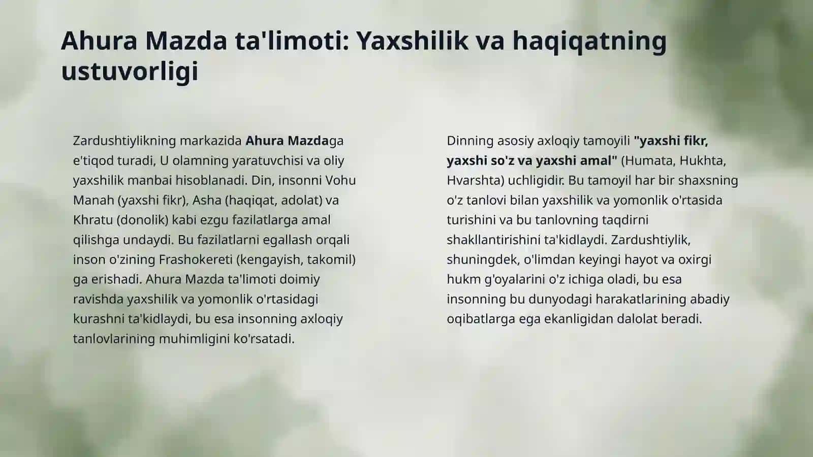 Zardushtiylik dini va hozirgi zamon 4
