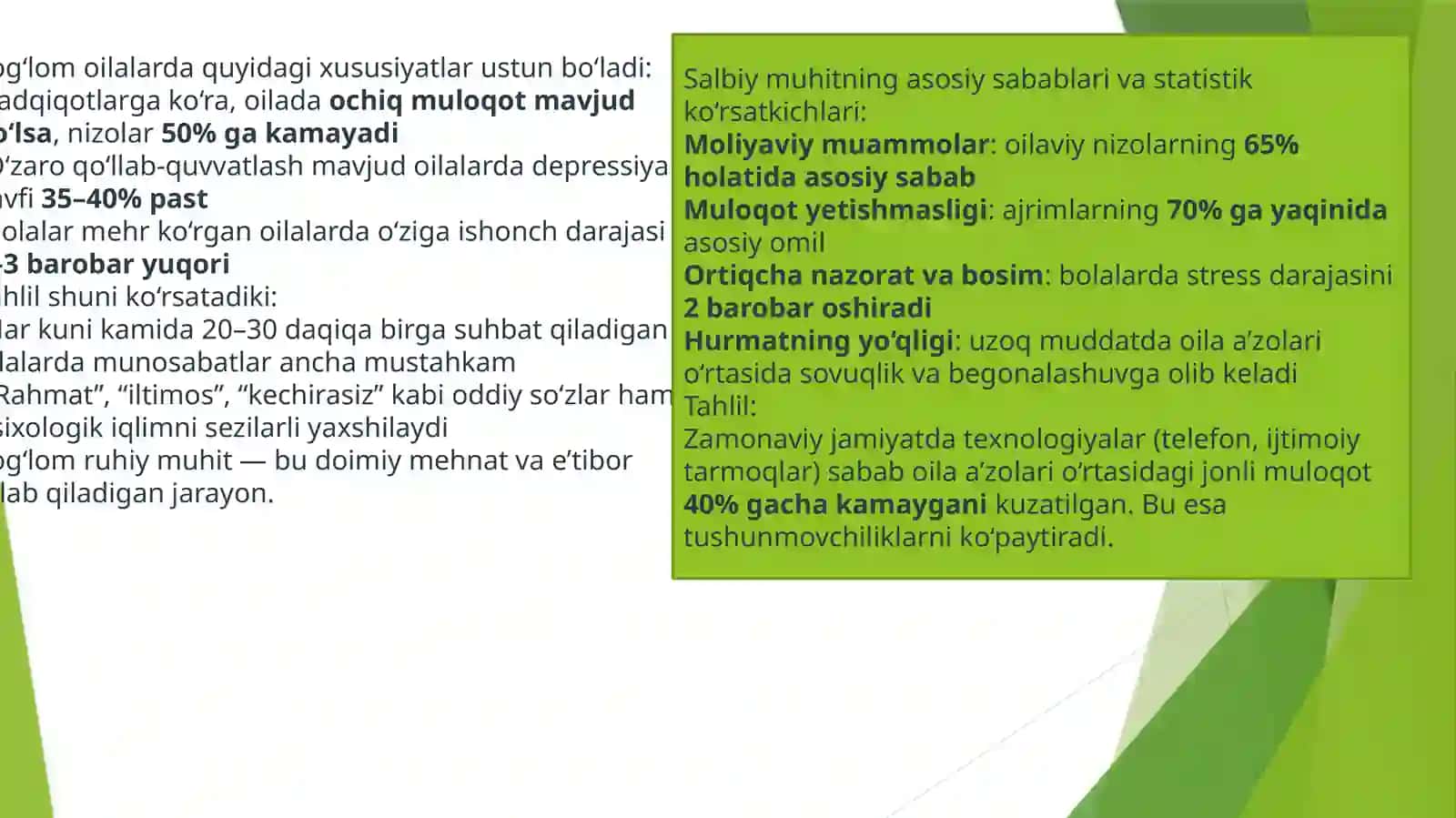 Oiladagi ruhiy holat 4