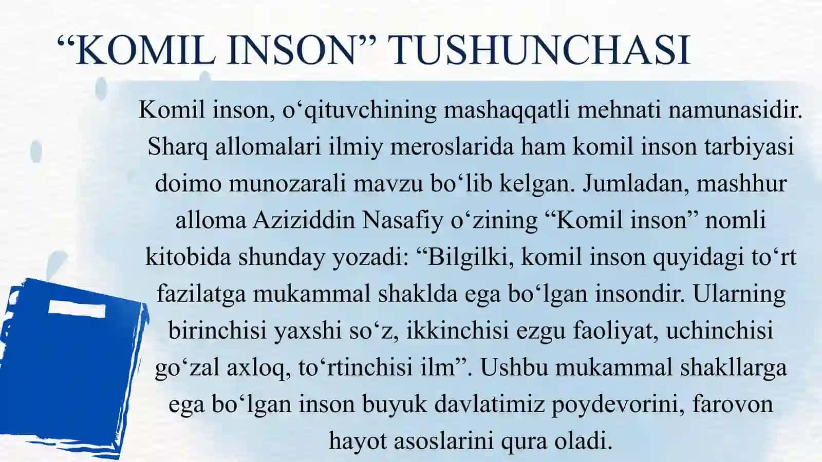 Hozirgi kunda barkamol shaxsni tarbiyalash diagnostikasi 4