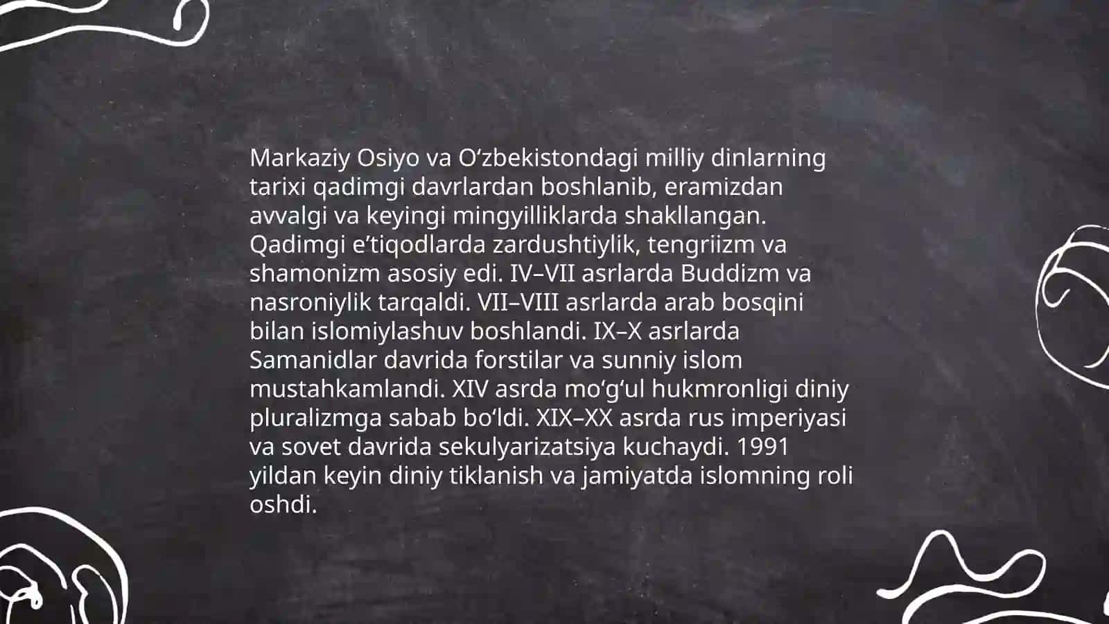 Milliy dinlar 4