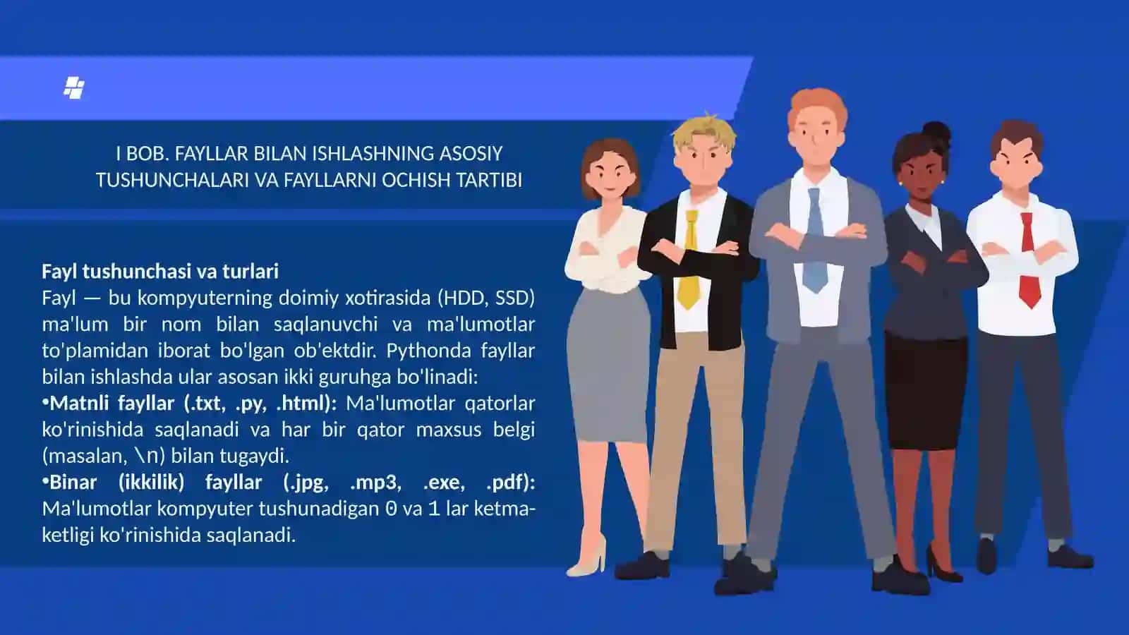 ”Pythonda fayllar bilan ishlash” 4