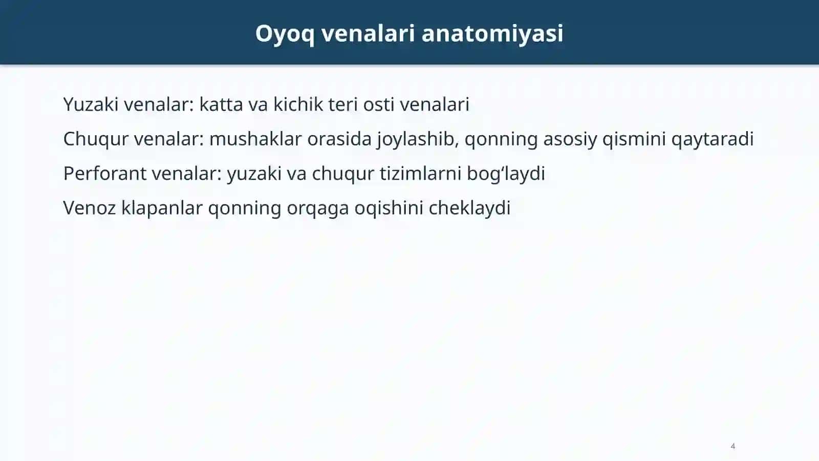 OYOQ VENALARINING VARIKOZ KASALLIGI 4