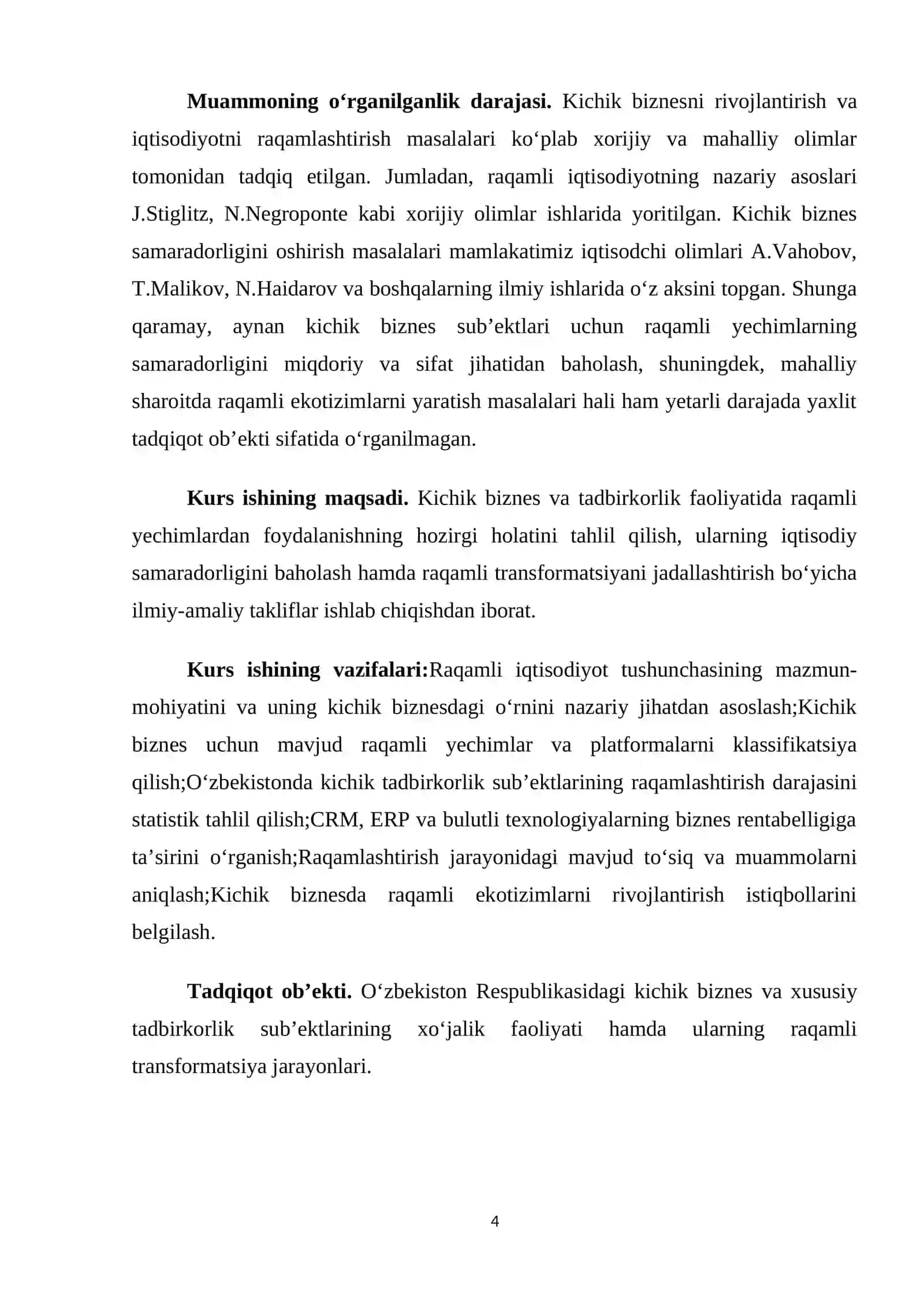 Kichik biznes uchun zamonaviy raqamli yechimlar va platformalar klassifikatsiyasi 4