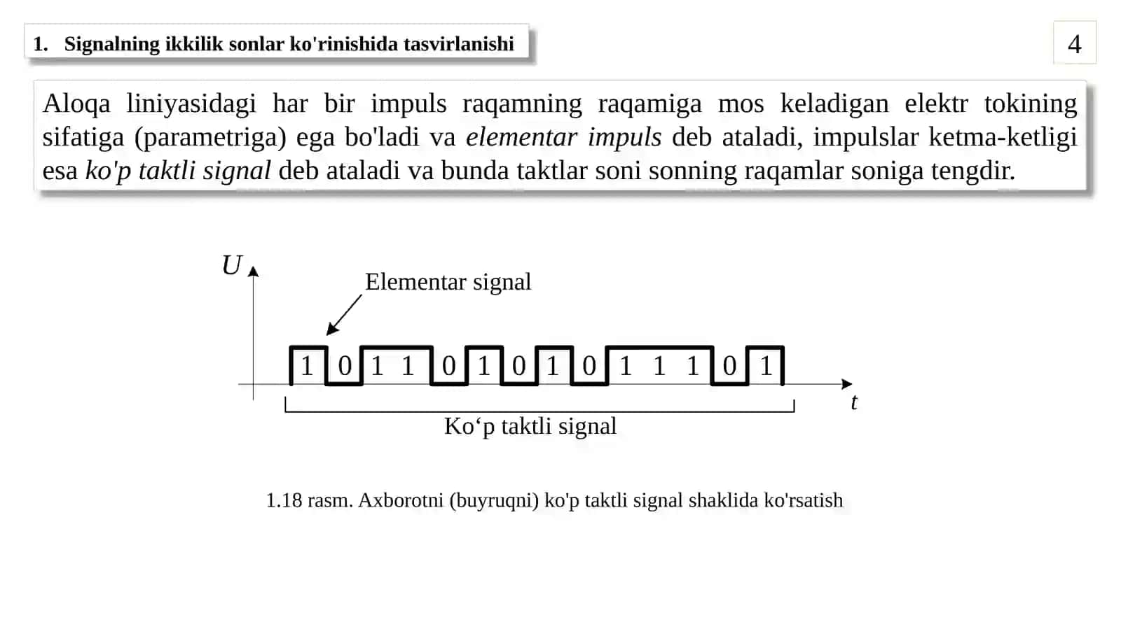 Signallar va ularni kodlash 4