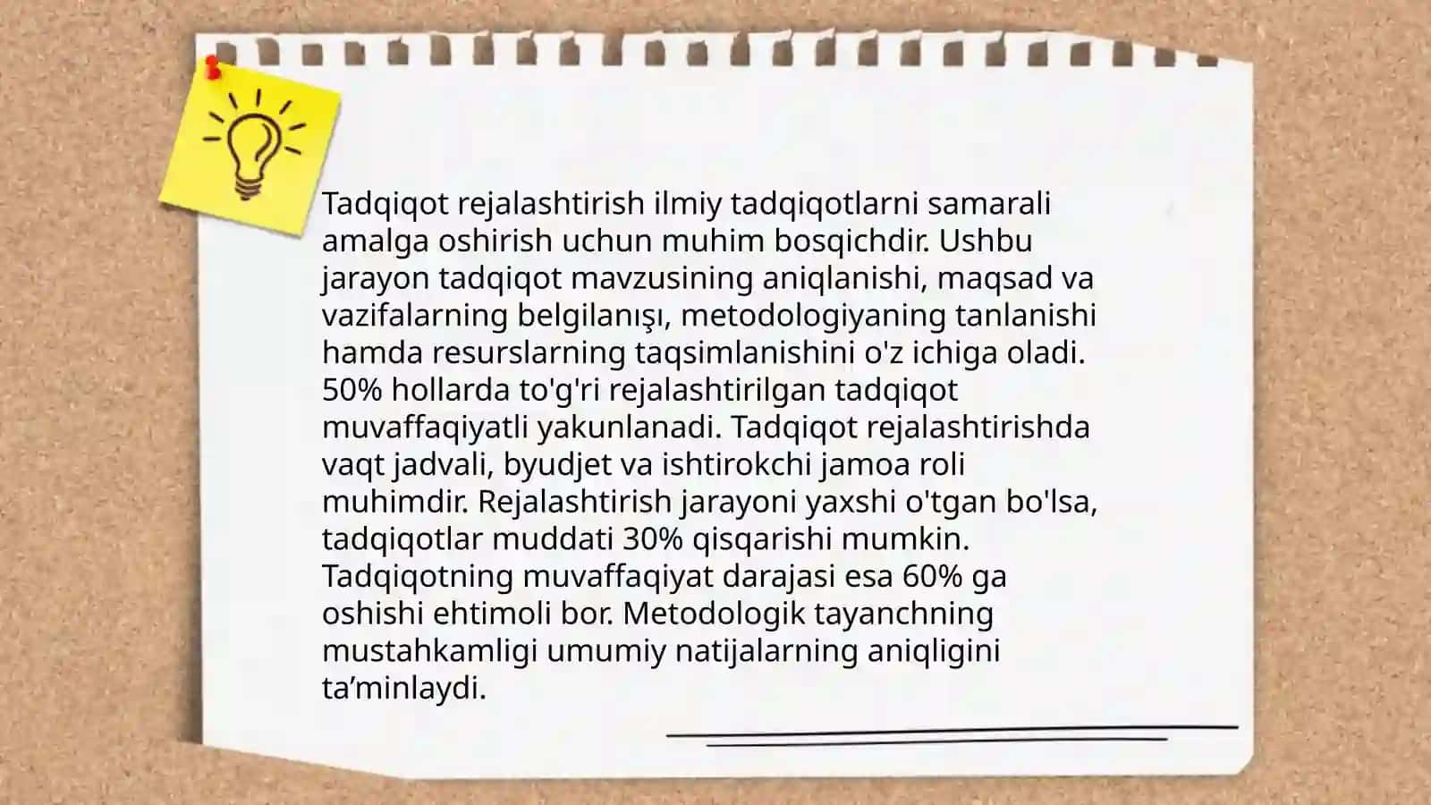 Tadqiqotlar olib borish jarayoni va ularni tashkil qilish 4
