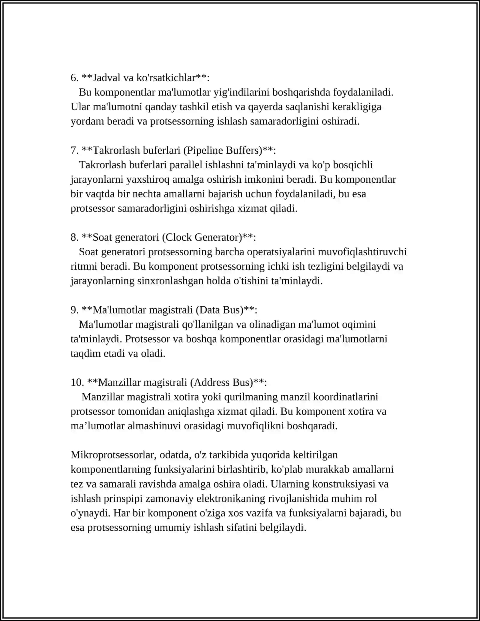 MIKROPROTSESSORLAR VA MIKROCONTROLLERLAR 4