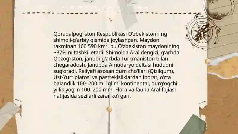 Qoraqalpogʻiston Respublikasi Tarixi 4