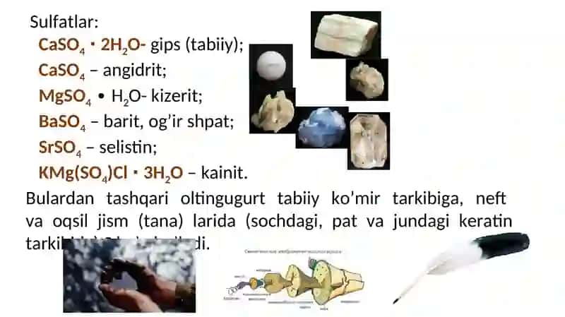 Oltingugurt va uning xossalari 4