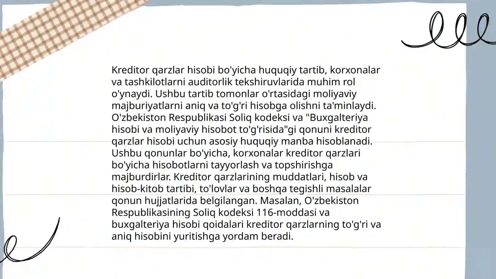 Budget tashkilotlarida kreditor qarzlar hisobi 4