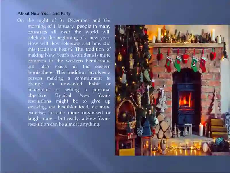 Yangi yil  haqida taqdimot (ingliz tilida) 4