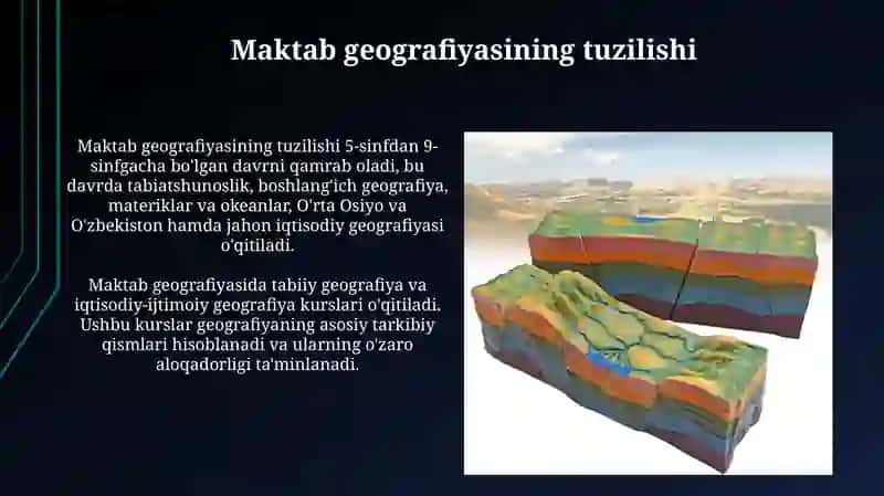 Maktab geografiyasining mazmuni va tarkibi 4