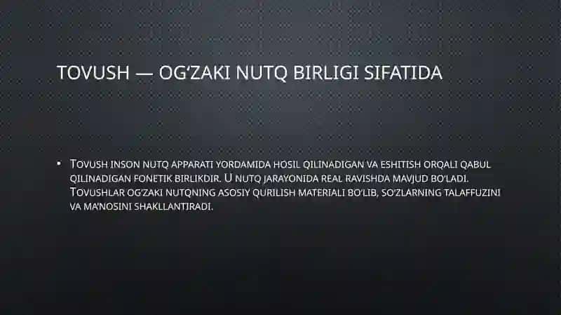 harflar va tovushlar o'rtasidagi farqlar 4