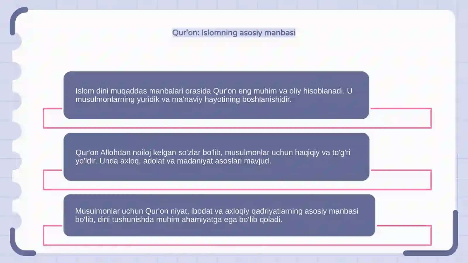 Islom dini muqaddas manbalari 4
