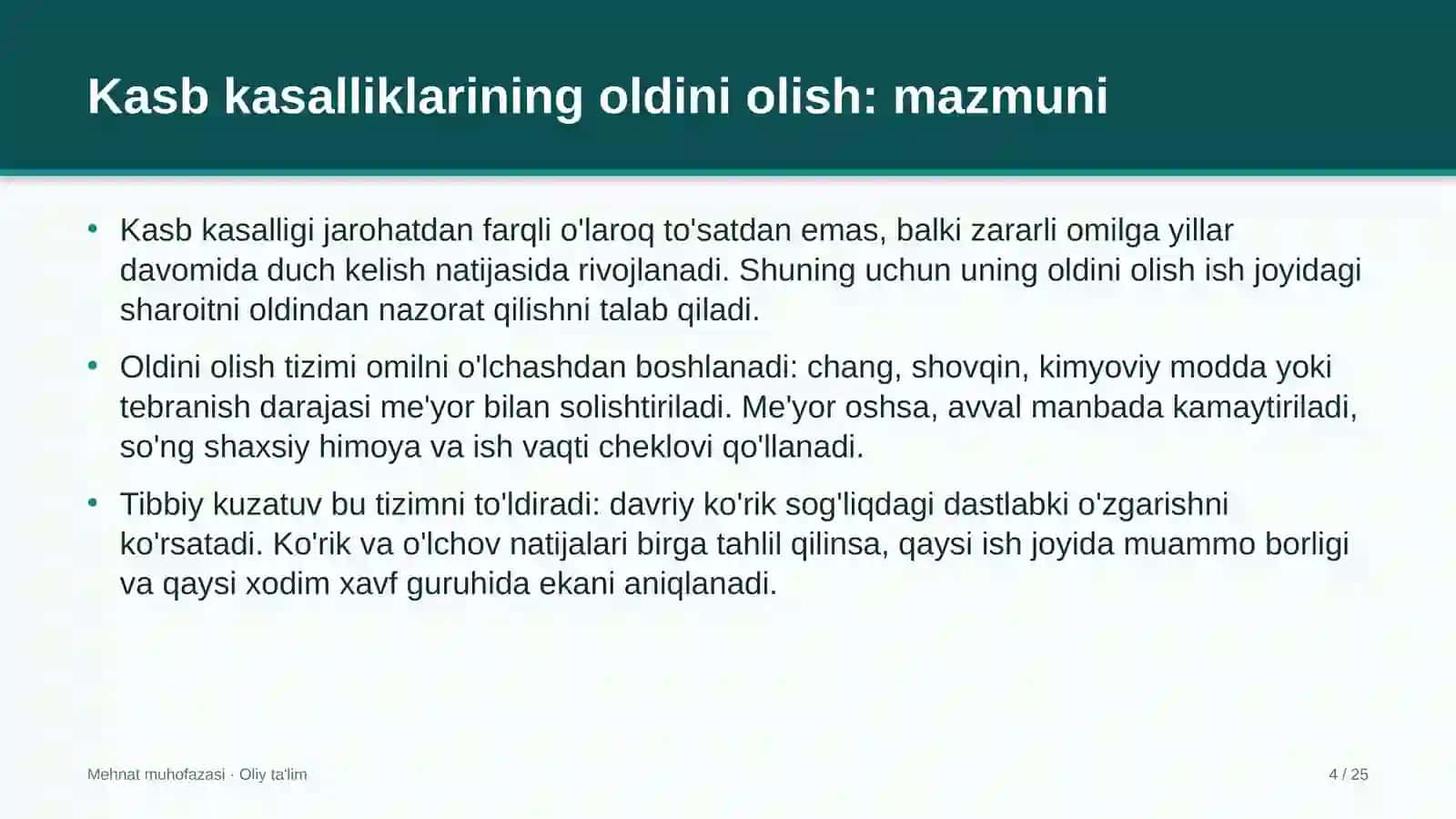 Radioeshittirishda kasb kasalliklarining oldini olish 4
