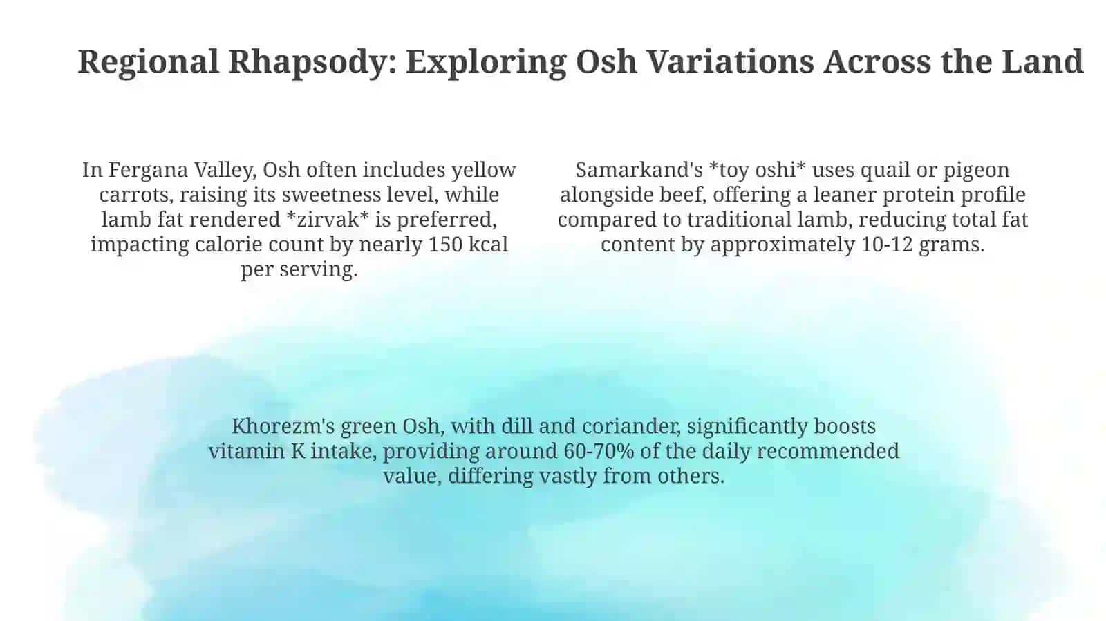 Osh: A Culinary Journey Through History and Culture 4