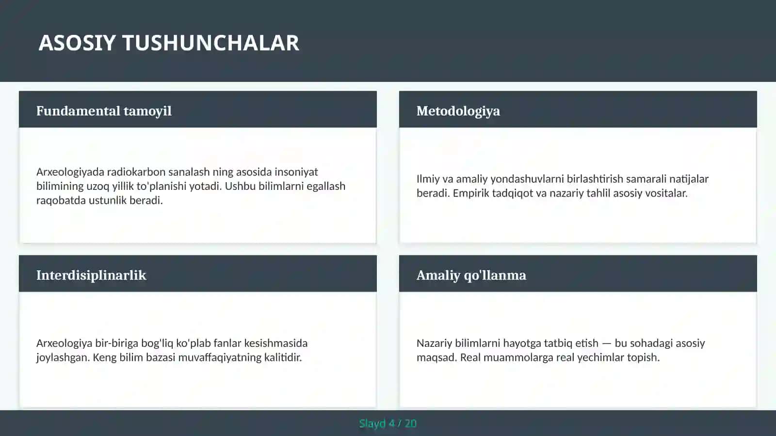 ARXEOLOGIYADA RADIOKARBON SANALASH 4
