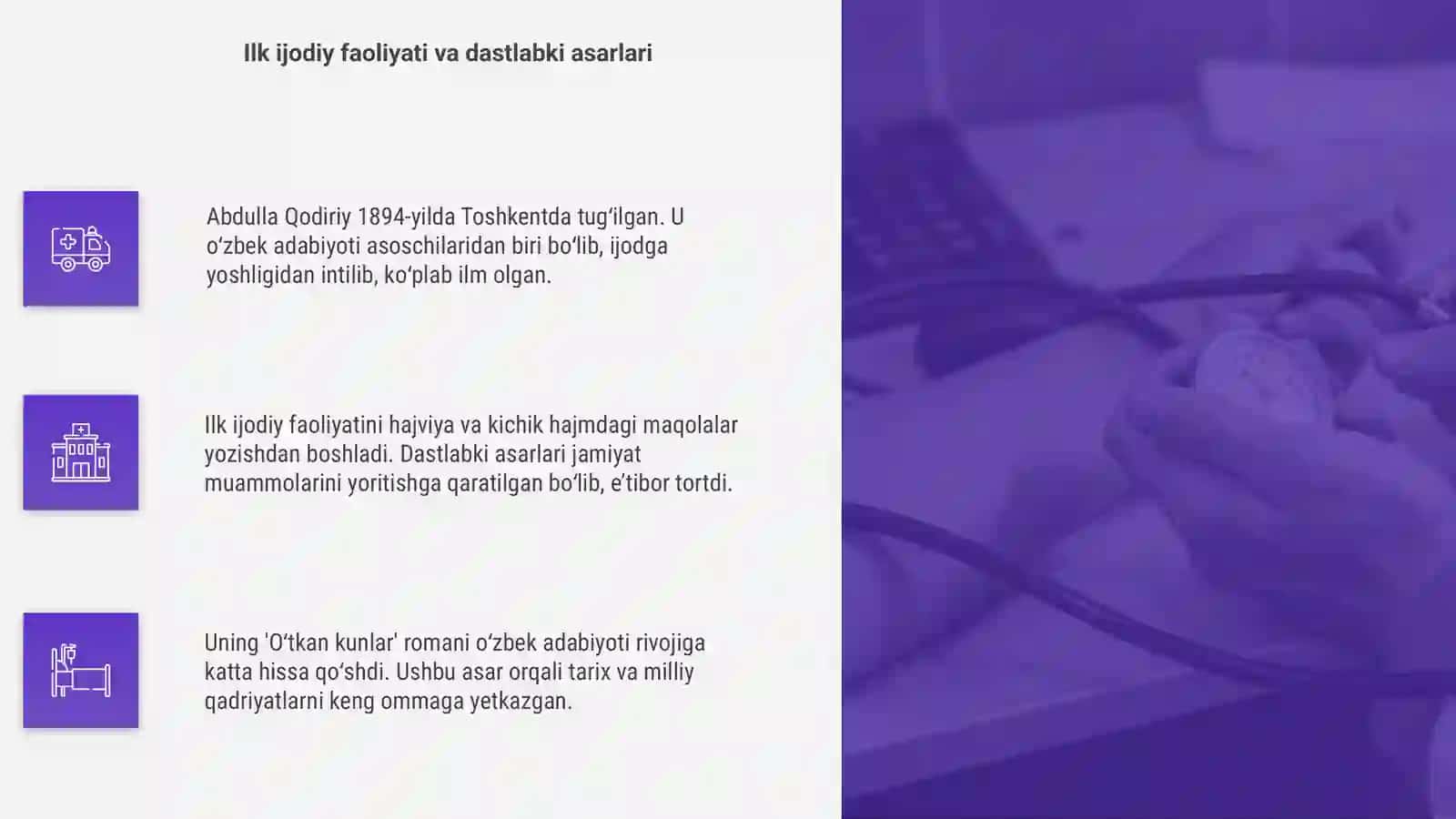 A. Qodiriyning hayoti va faoliyati 4