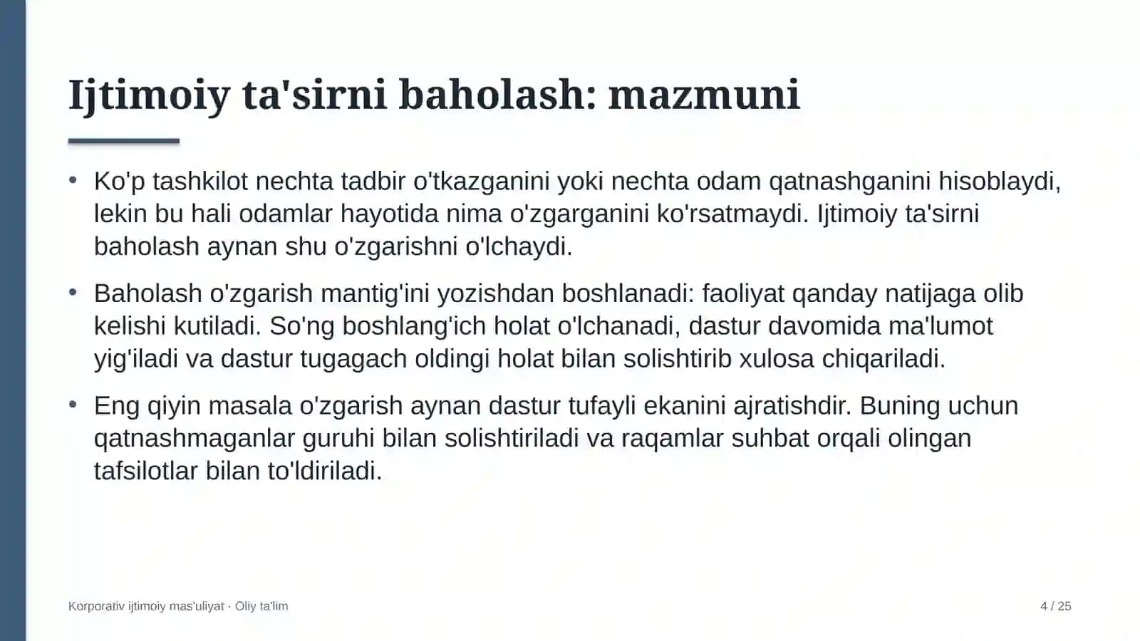 Inklyuziv ta'limda ijtimoiy ta'sirni baholash 4