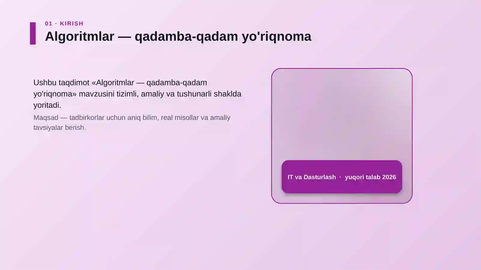 Algoritmlar — qadamba-qadam yo'riqnoma 4
