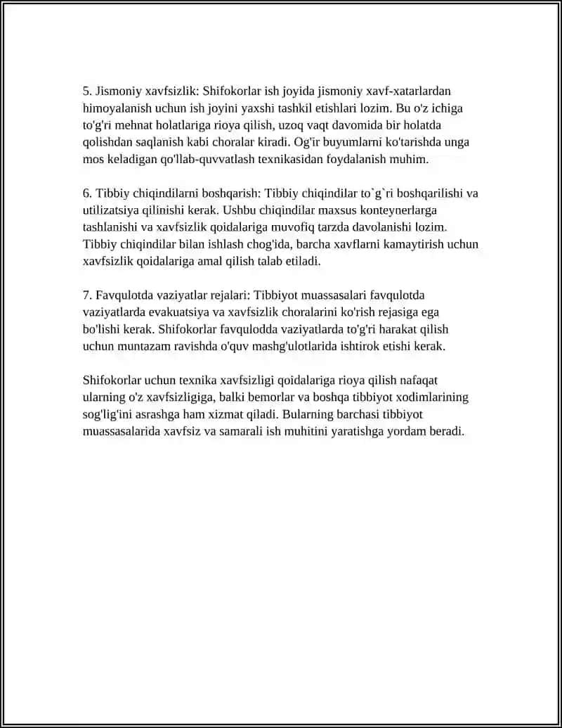 Ish joyida texnika xavfsizligi 4