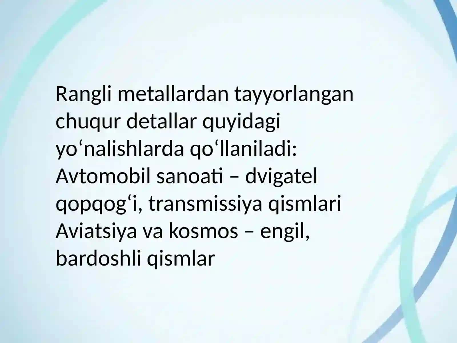 Rangli metallurgiya 4