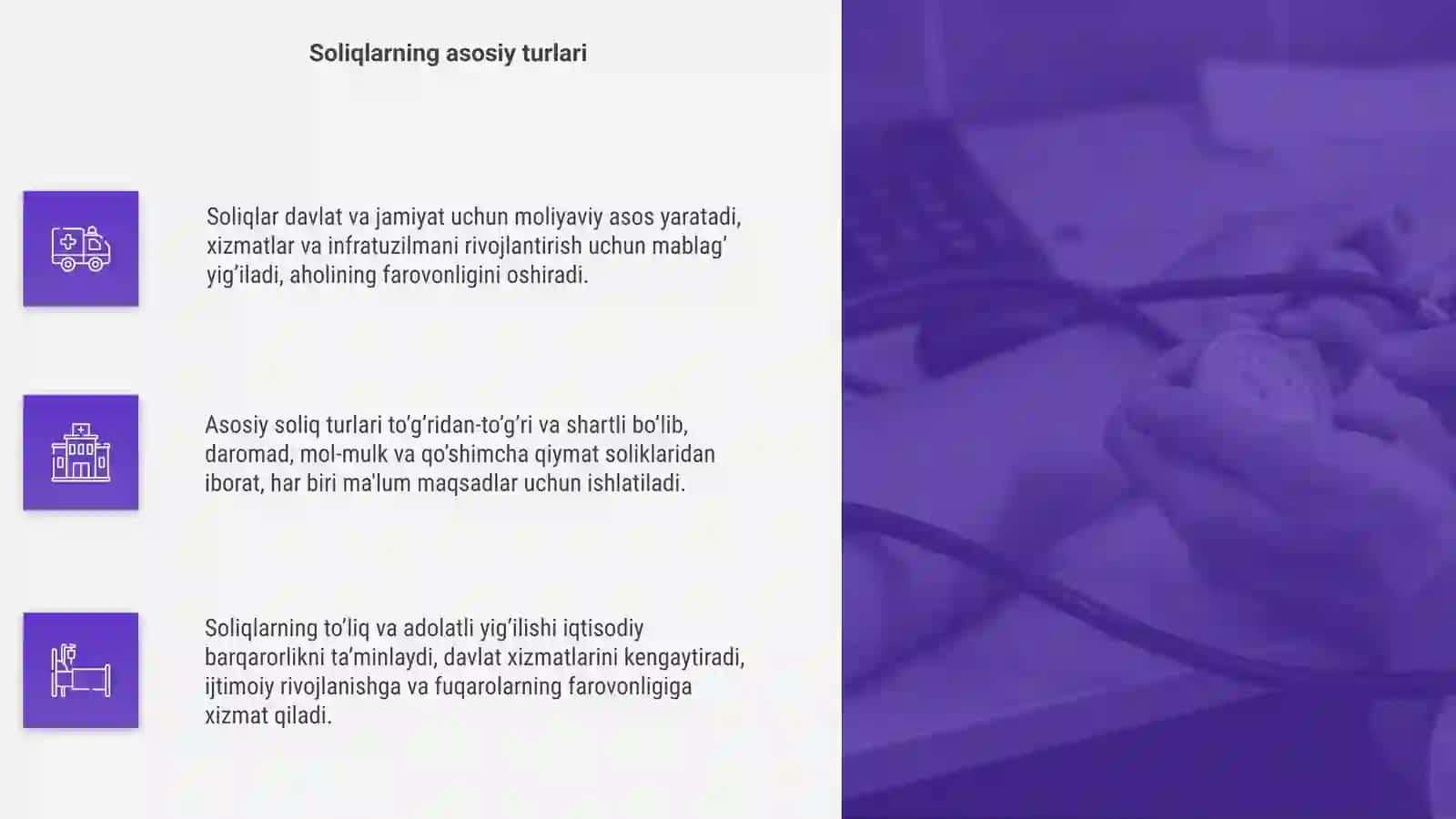 Soliqlar nimaga to'lanadi va nimaga ishlatiladi 4