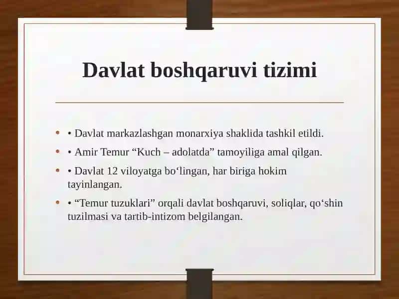 Amir Temur – Buyuk davlat arbobi 4