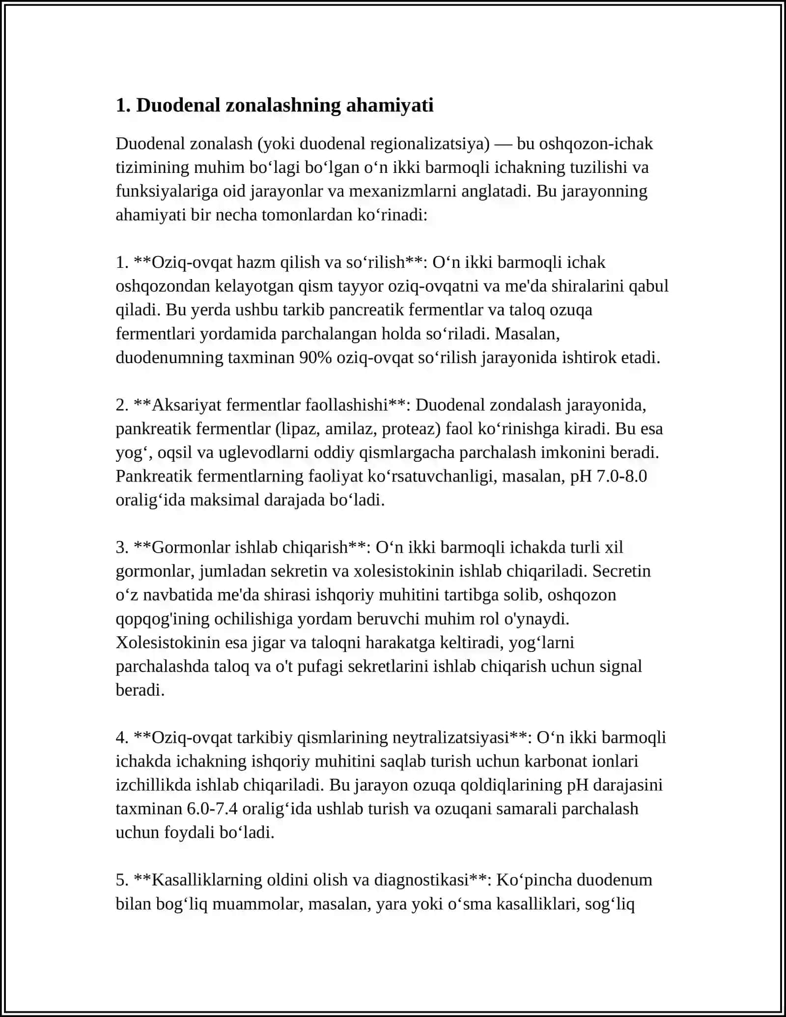 Duodenal zonalash 4