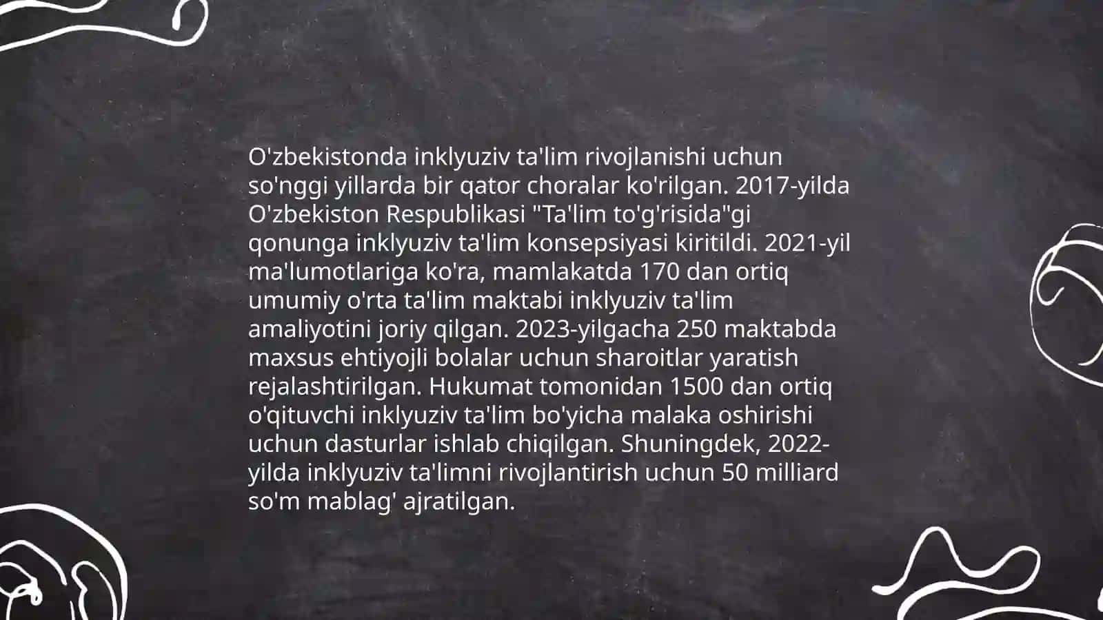 Inklyuziv taʼlimning huquqiy- meyoriy asoslari 4