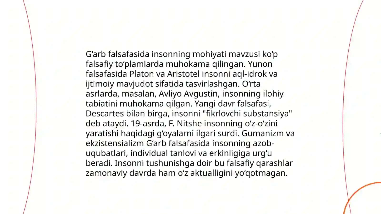 Sharq va G'arb falsafasida inson masalasi 4