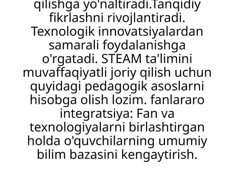 STEAM darslari 4