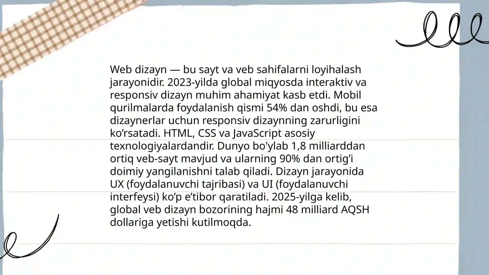 Kasbiy sohalari boʻyicha Web- sahifa yaratish 4