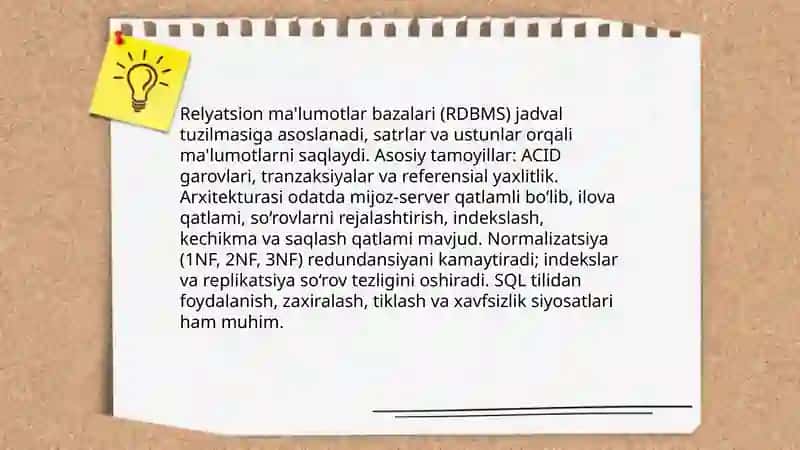 Malumotlar bazasi 4