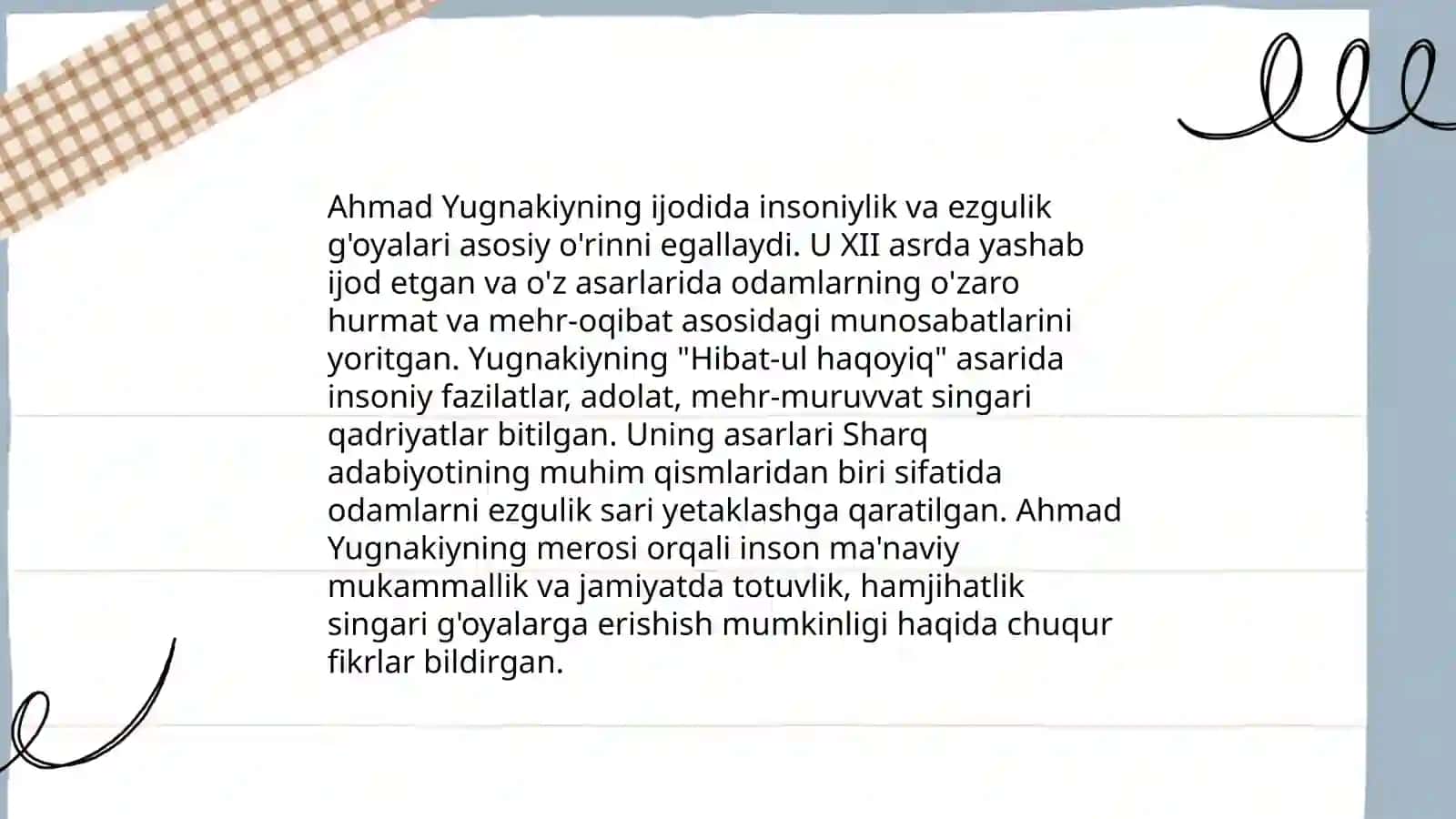 Yusuf Xos Xojib, Ahmad Yugnakiy, Kaykovuslarning asarlarida didaktik qarashlar 4