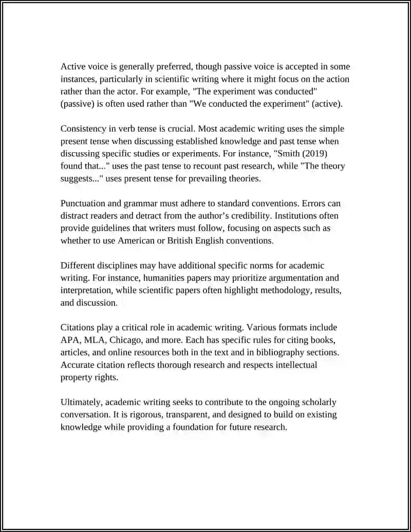 ACADEMIC WRITING STYLE 4