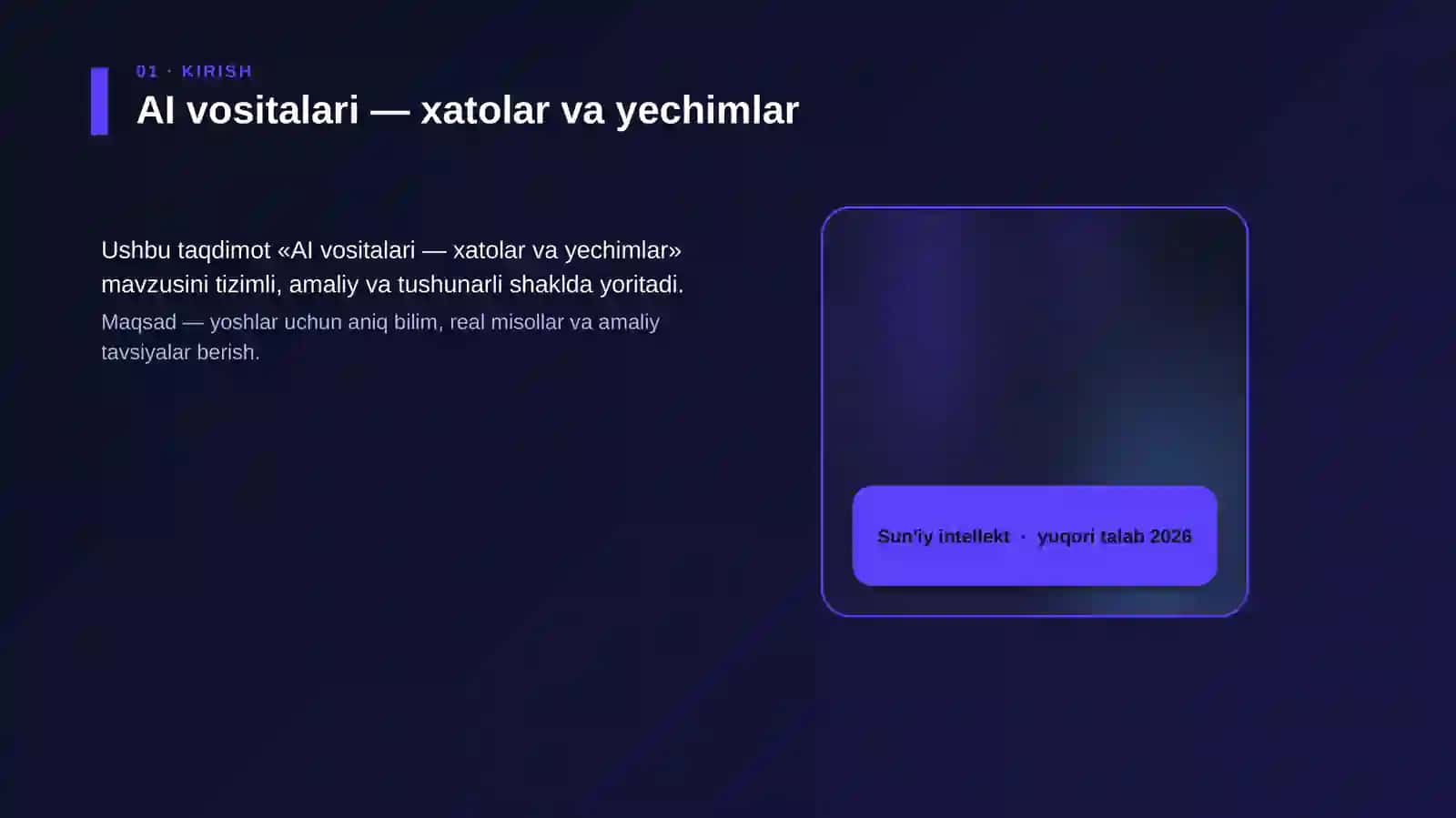 AI vositalari — xatolar va yechimlar 4
