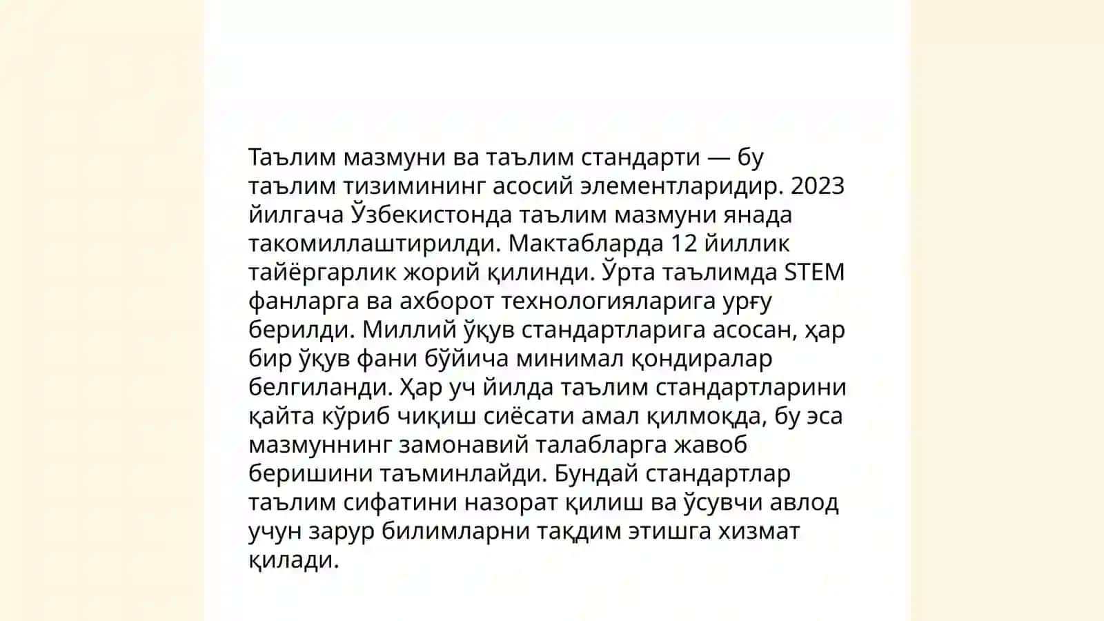 Ta'lim mazmuni 4