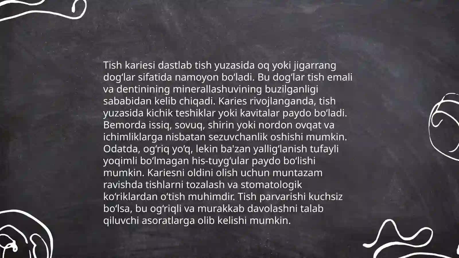 Karies haqida tushuncha 4