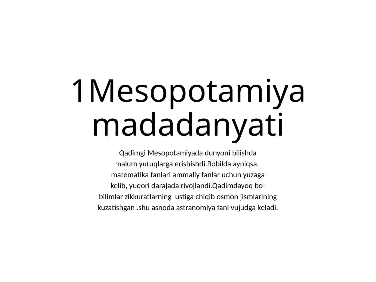 Mesopotamiya Sivilizatsiyasi 4