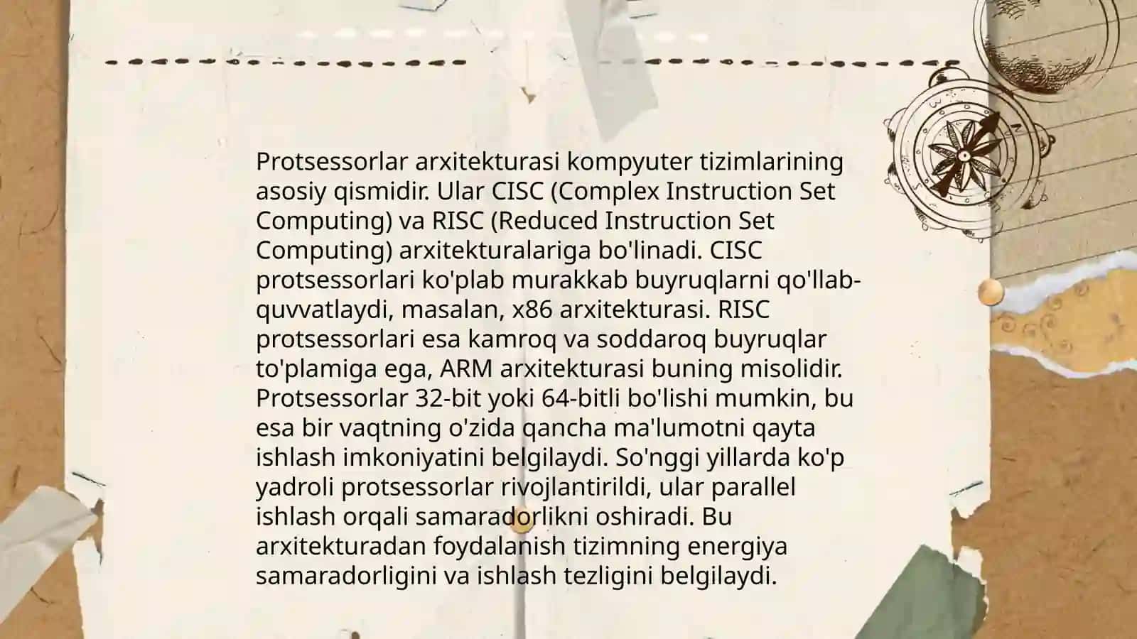 Ishlov berish protsessorlari 4
